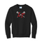 LT - Youth Core Fleece Crewneck Sweatshirt - Black - Top String Lacrosse