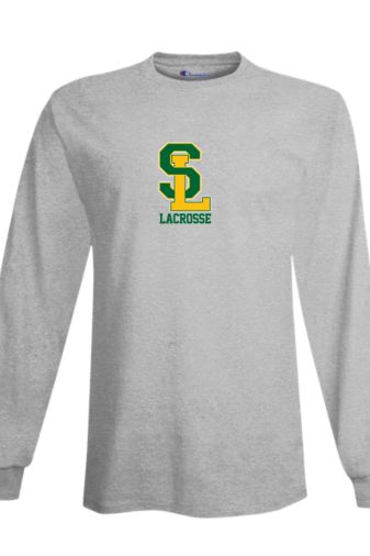 SLS Adult Champion Premium Classic Long Sleeve T-Shirt - Light Steel