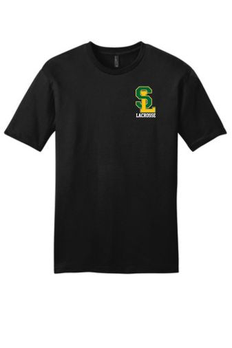 SLS Adult Lacrosse Soft T-Shirt - Black with Small Logo