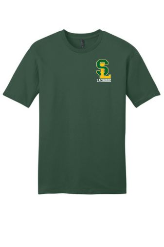 SLS Adult Lacrosse Soft T-Shirt - Forest Green with Small Logo