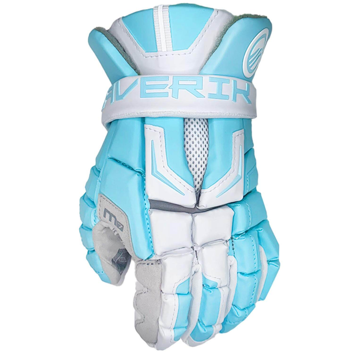 Maverik M7 Limited Edition Color Lacrosse Gloves Carolina Blue | Top String Lacrosse