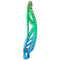 ECD Dyed Mirage 2.0 Lacrosse Head - Neon Green/Carolina Blue - Top String Lacrosse