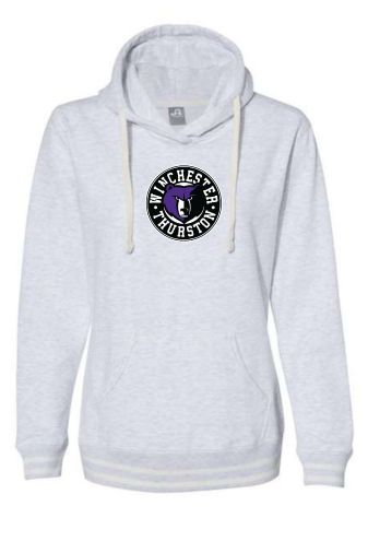 WT Women's J. America - Relay Hooded Sweatshirt- Ash Grey