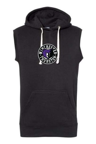 WT J. America Sleeveless Hoodie - Black