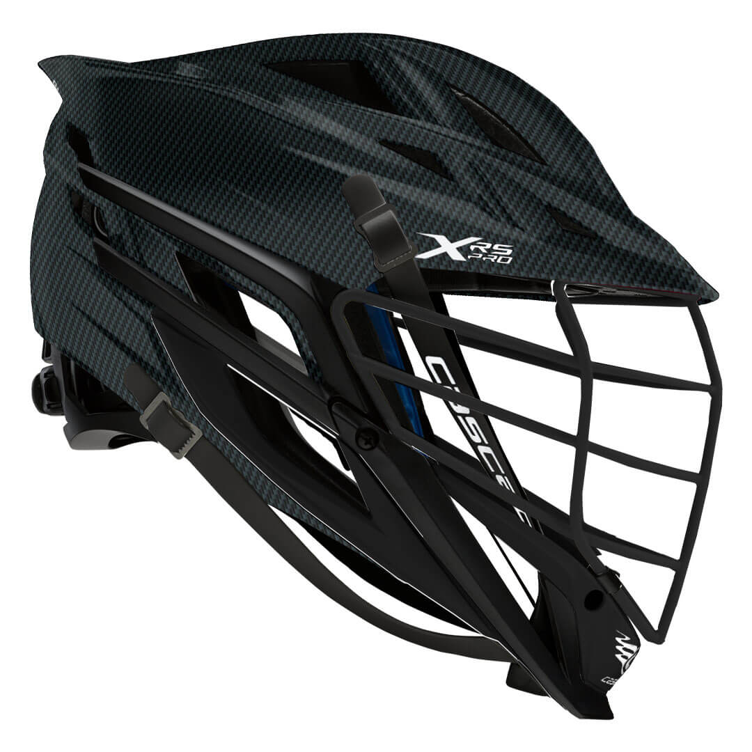 Cascade XRS Pro Helmet - Carbon Shell - Black Mask - Black Chin - Black Strap