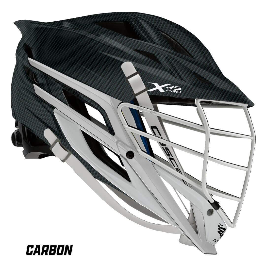 Cascade XRS Pro Helmet - Carbon Shell - White Mask - White Chin - White Strap