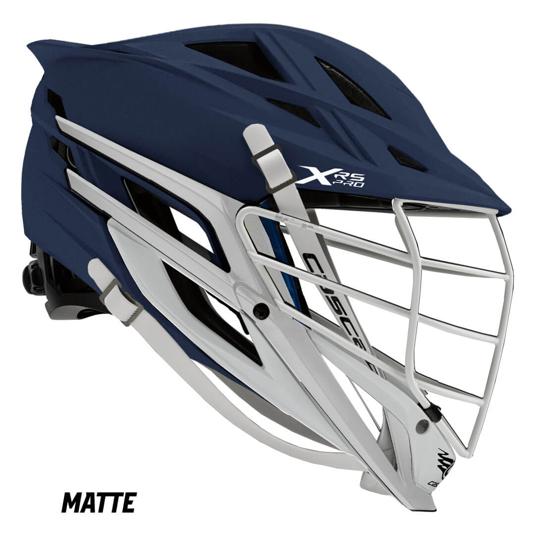 Cascade String Cascade XRS Pro Helmet - Matte Navy Shell - White Mask - White Chin ...