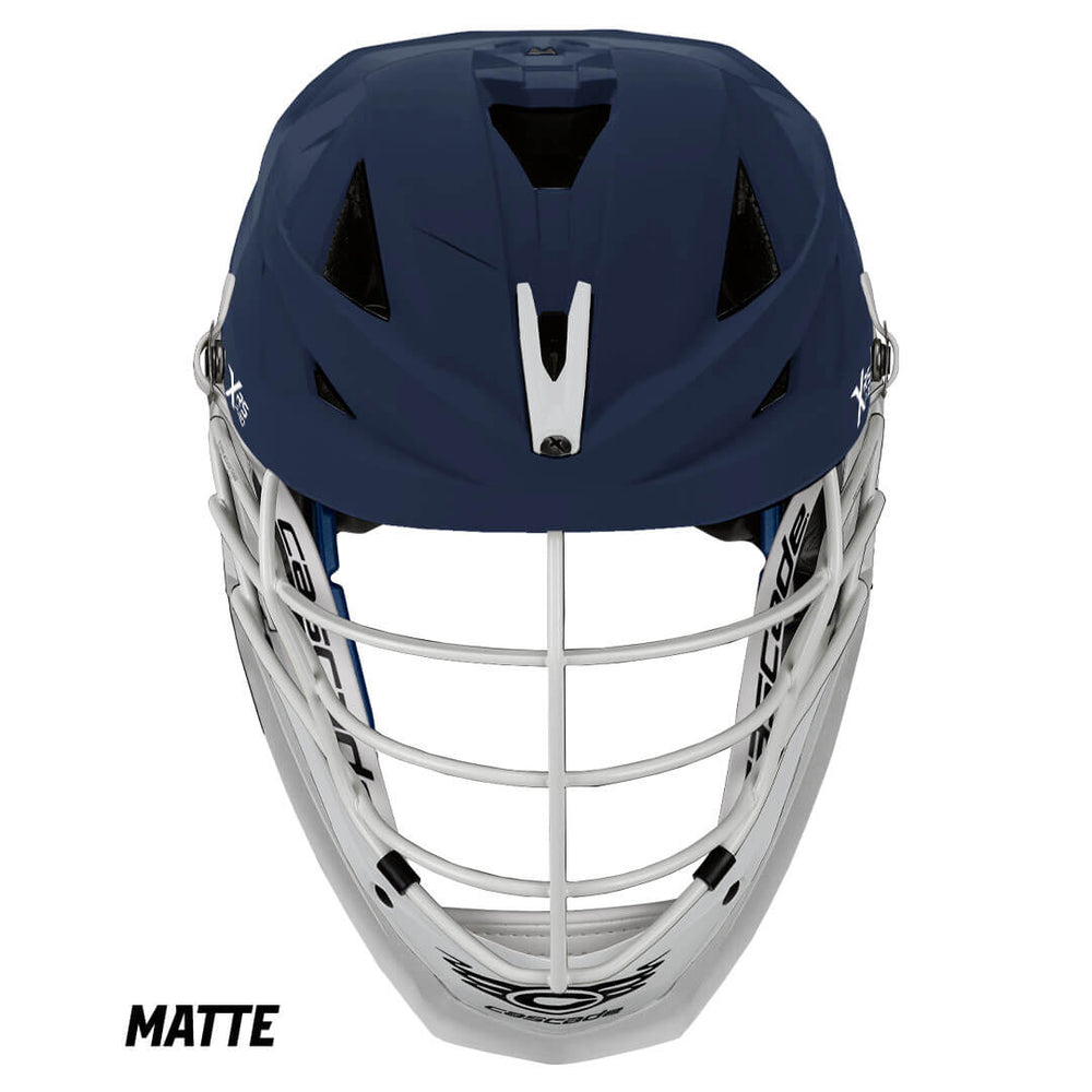 Cascade XRS Pro Helmet - Matte Navy Shell - White Mask - White Chin ...