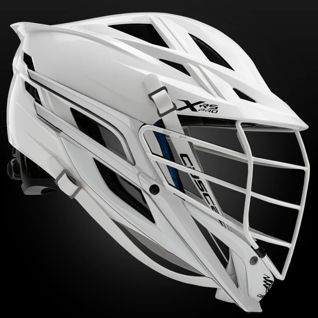 Cascade String Cascade XRS Pro Lacrosse Helmet - White - White Mask | Top String Lacrosse