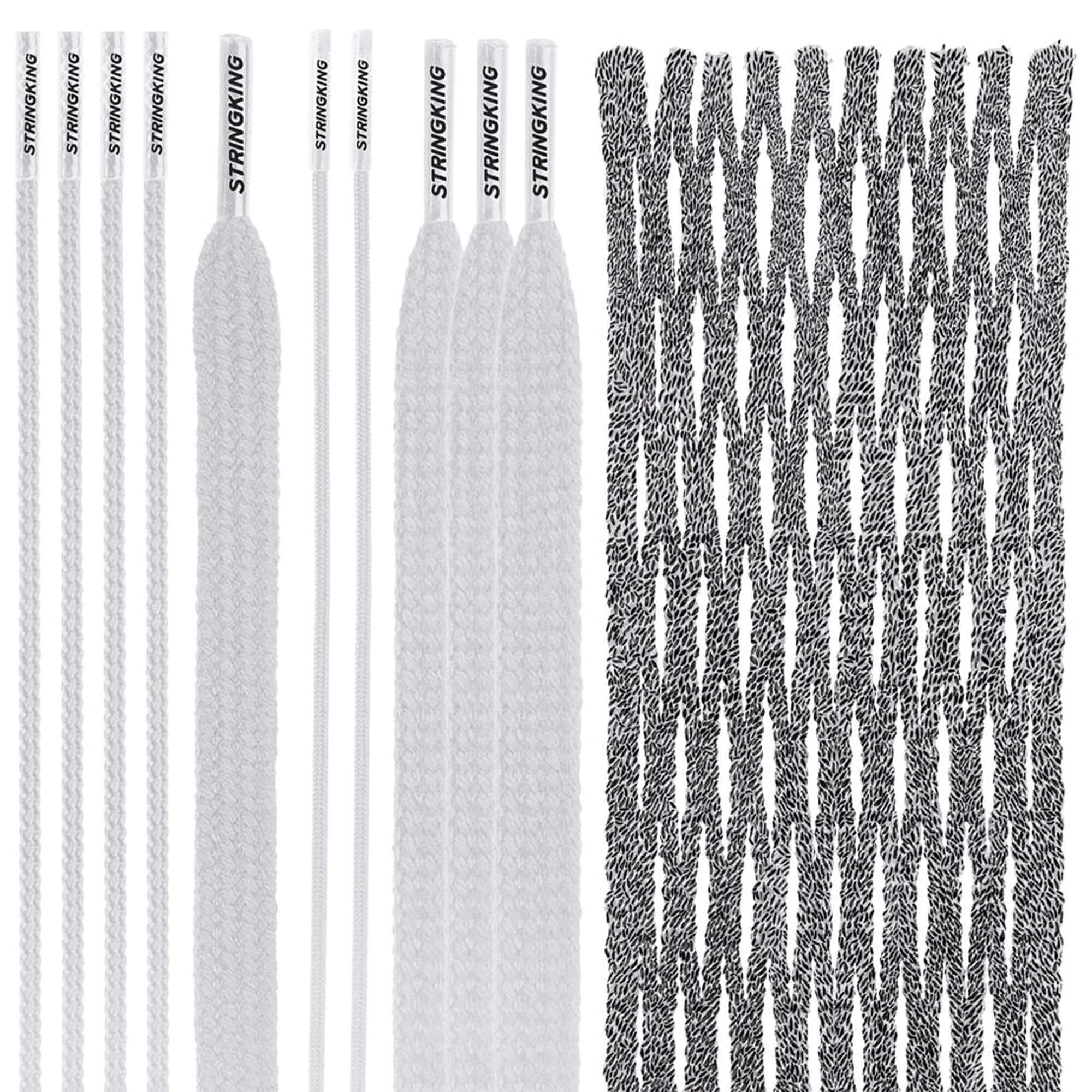 StringKing Type 5s Lacrosse Mesh Kit - Heathered Gray | Top String Lacrosse