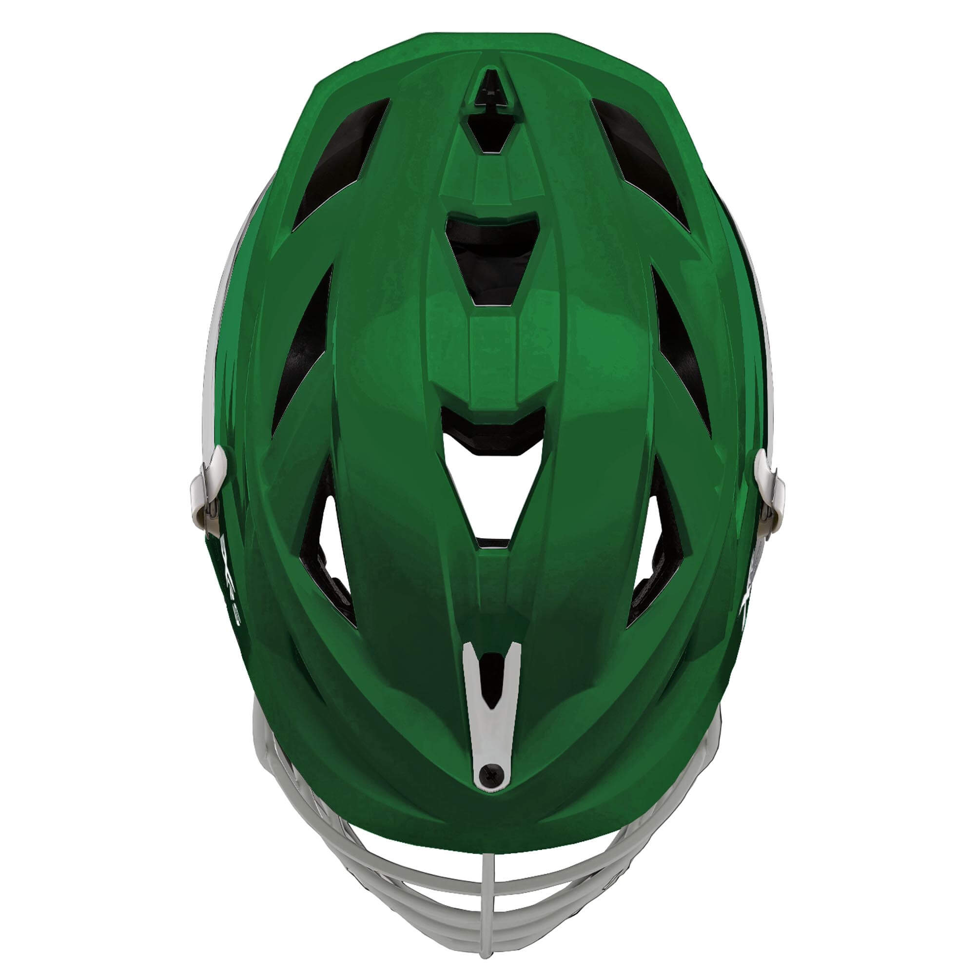 bike helmet with holes on top Cascade XRS Pro Helmet - Green Shell - White Mask