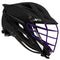 Cascade XRS Pro Helmet - Matte Black Shell - Purple Mask - Black Chin - Black Strap | Top String Lacrosse