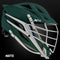 Cascade XRS Pro Helmet - Matte Forest Green Shell - White Mask - White Chin - White Strap - Top String Lacrosse