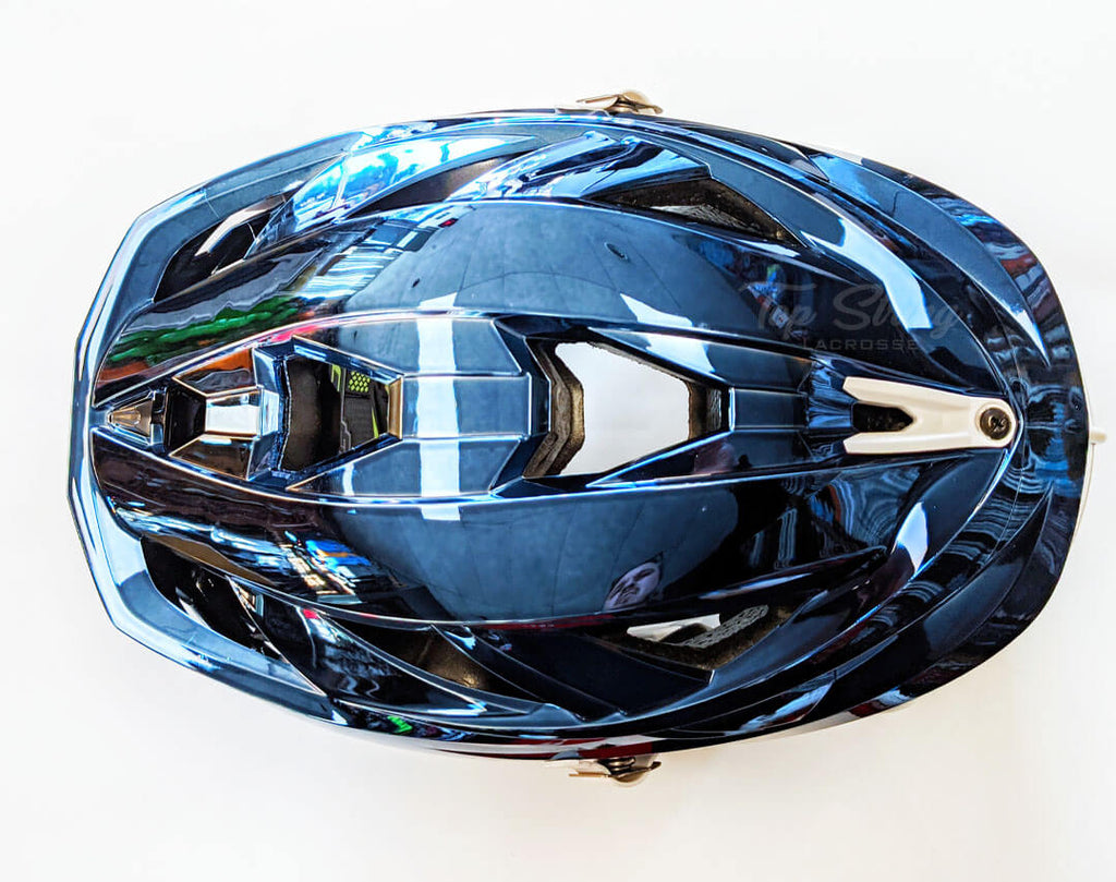 Cascade String Cascade XRS Pro Helmet - Navy Blue Chrome Shell - White Mask - White ...