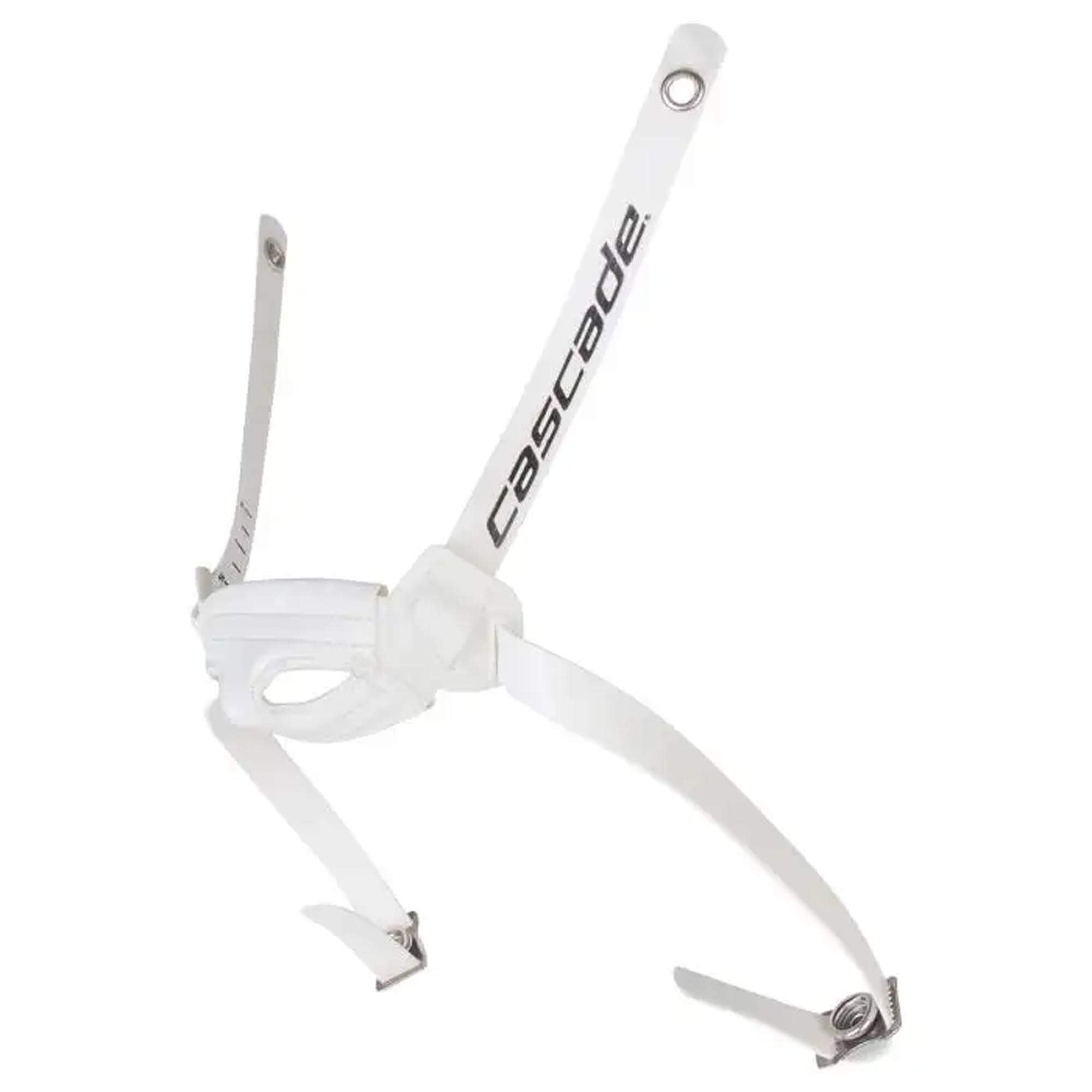 Cascade Z Lacrosse Helmet Chin Strap  - White | Top String Lacrosse