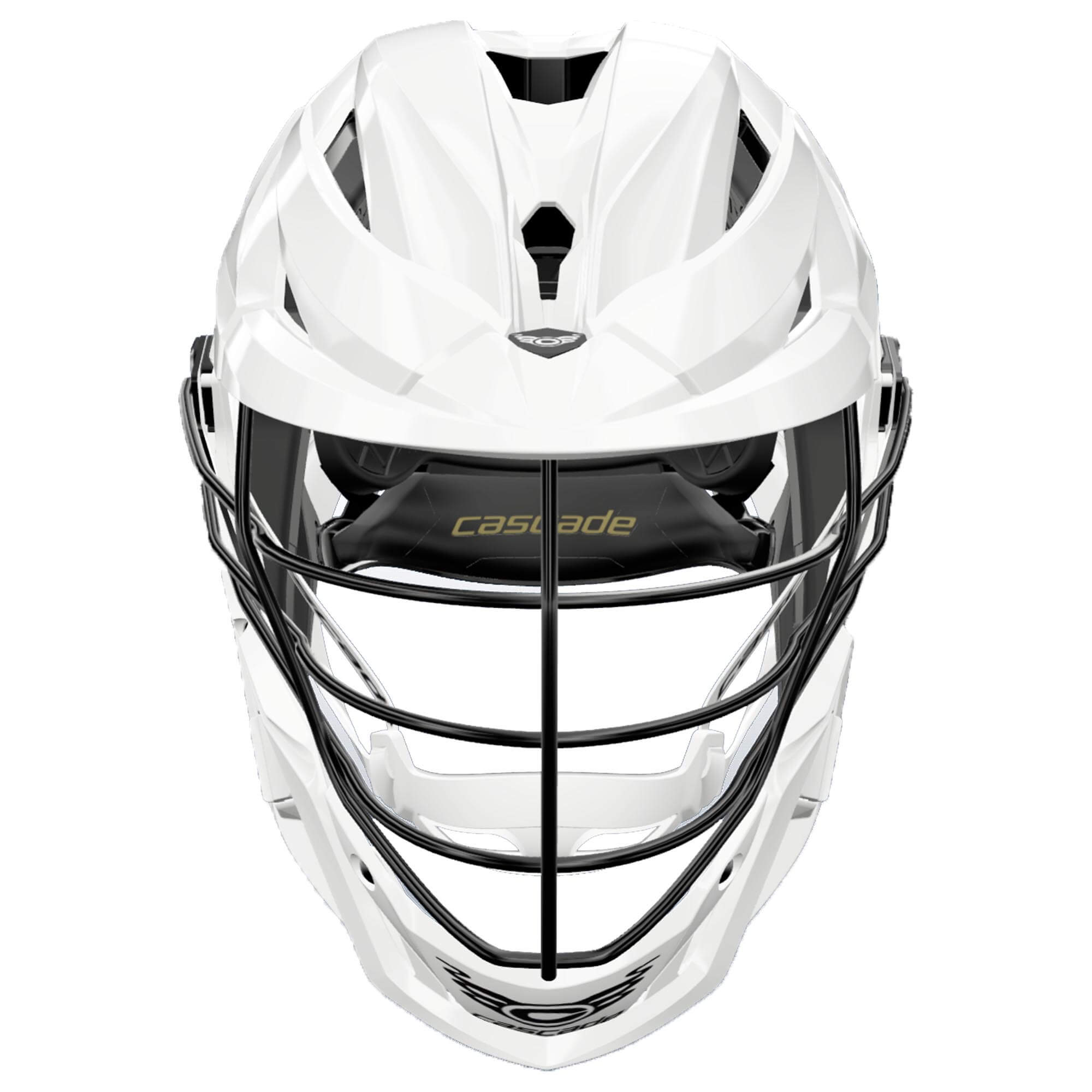 Cascade Z Lacrosse Helmet - White Shell - Black Facemask | Top String Lacrosse