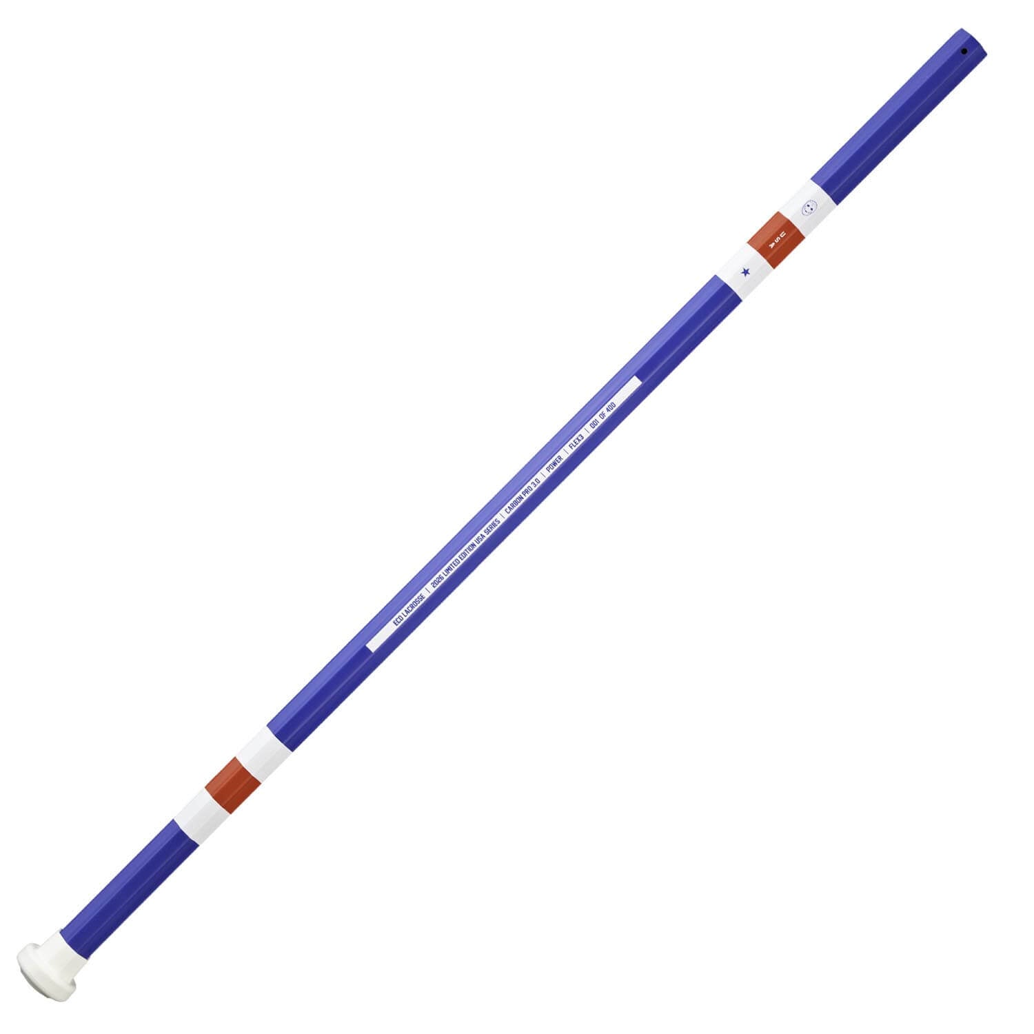 ECD Carbon Pro 3.0 LE Power USA 2026 Composite Attack Lacrosse Shaft  - Royal | Top String Lacrosse