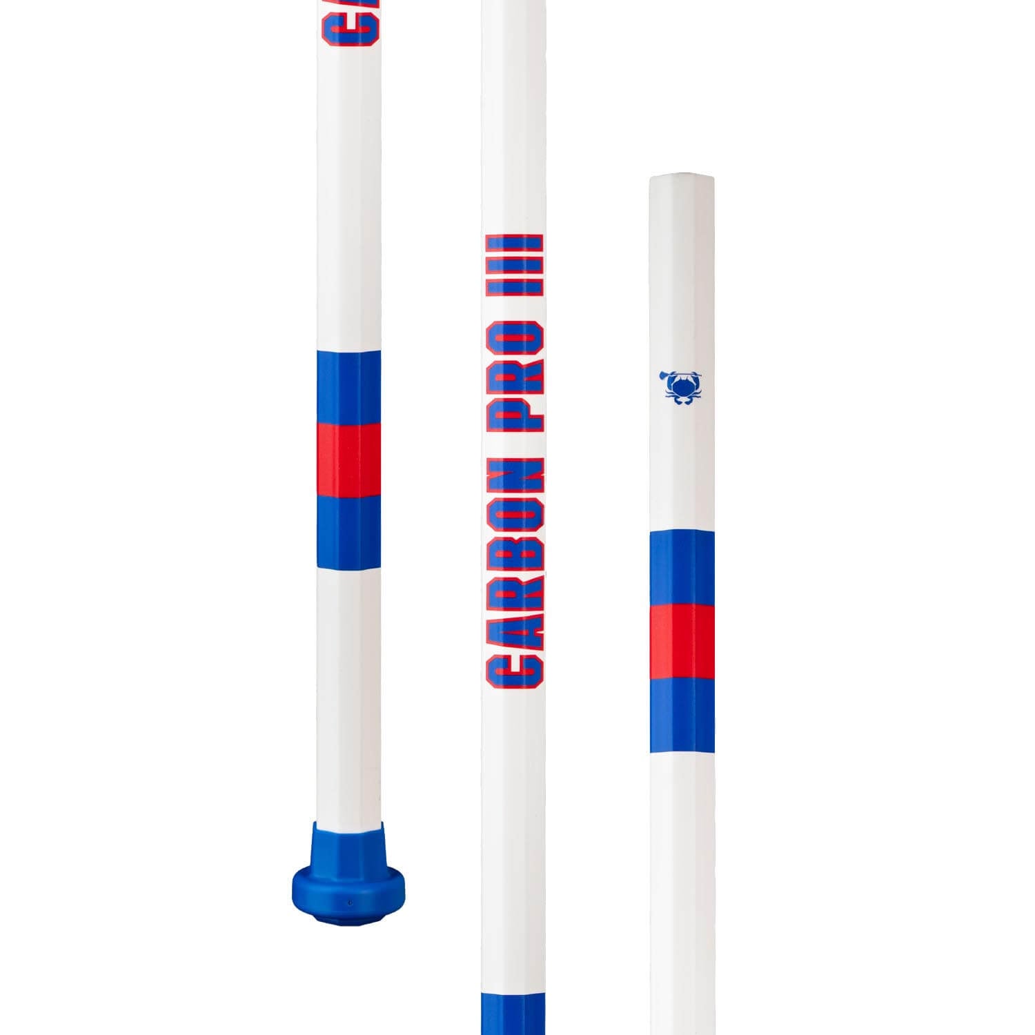 ECD Carbon Pro 3.0 LE Power USA 2026 Composite Attack Lacrosse Shaft  - White | Top String Lacrosse