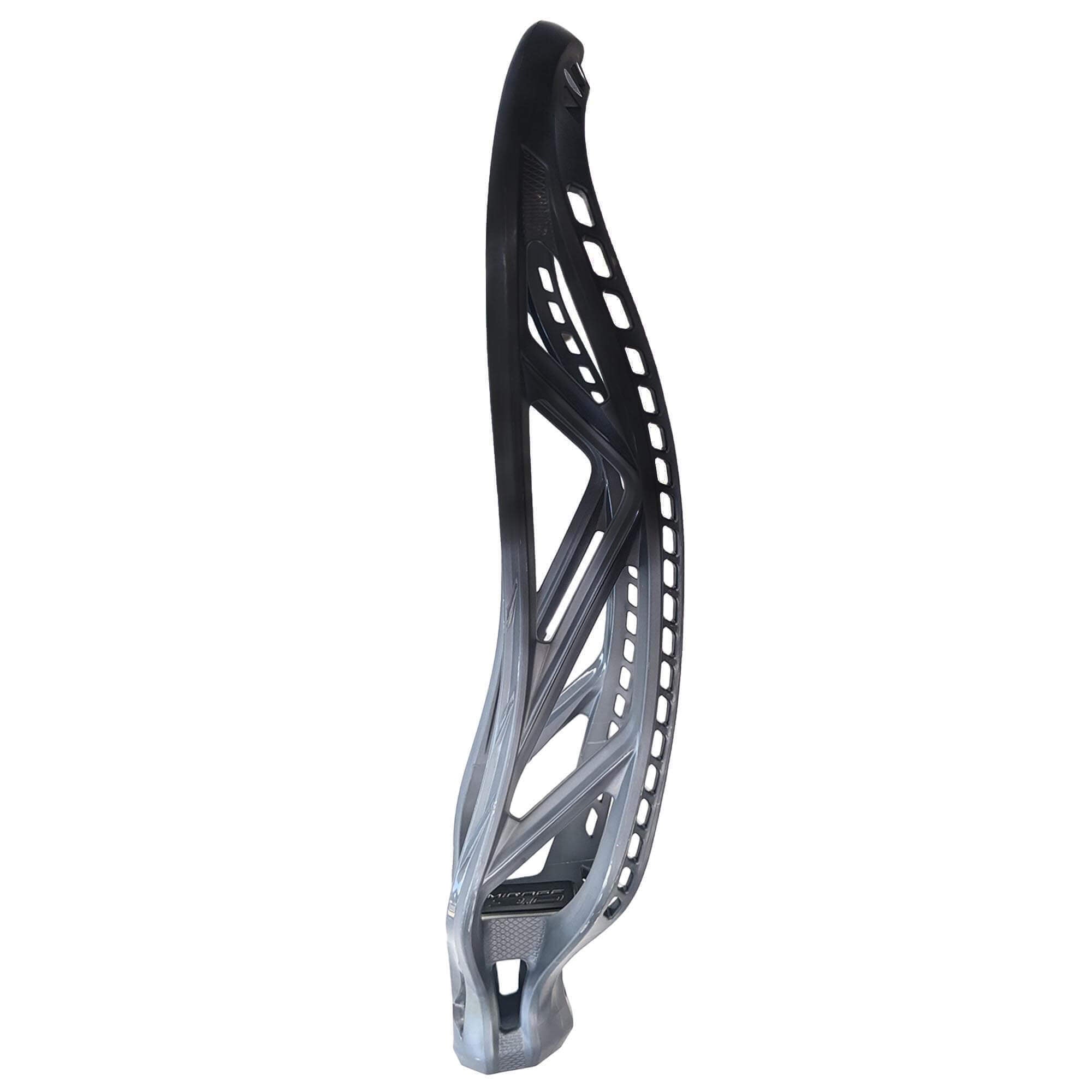 ECD Dyed Mirage 3.0 Lacrosse Head - Black- Grey Fade | Top String Lacrosse