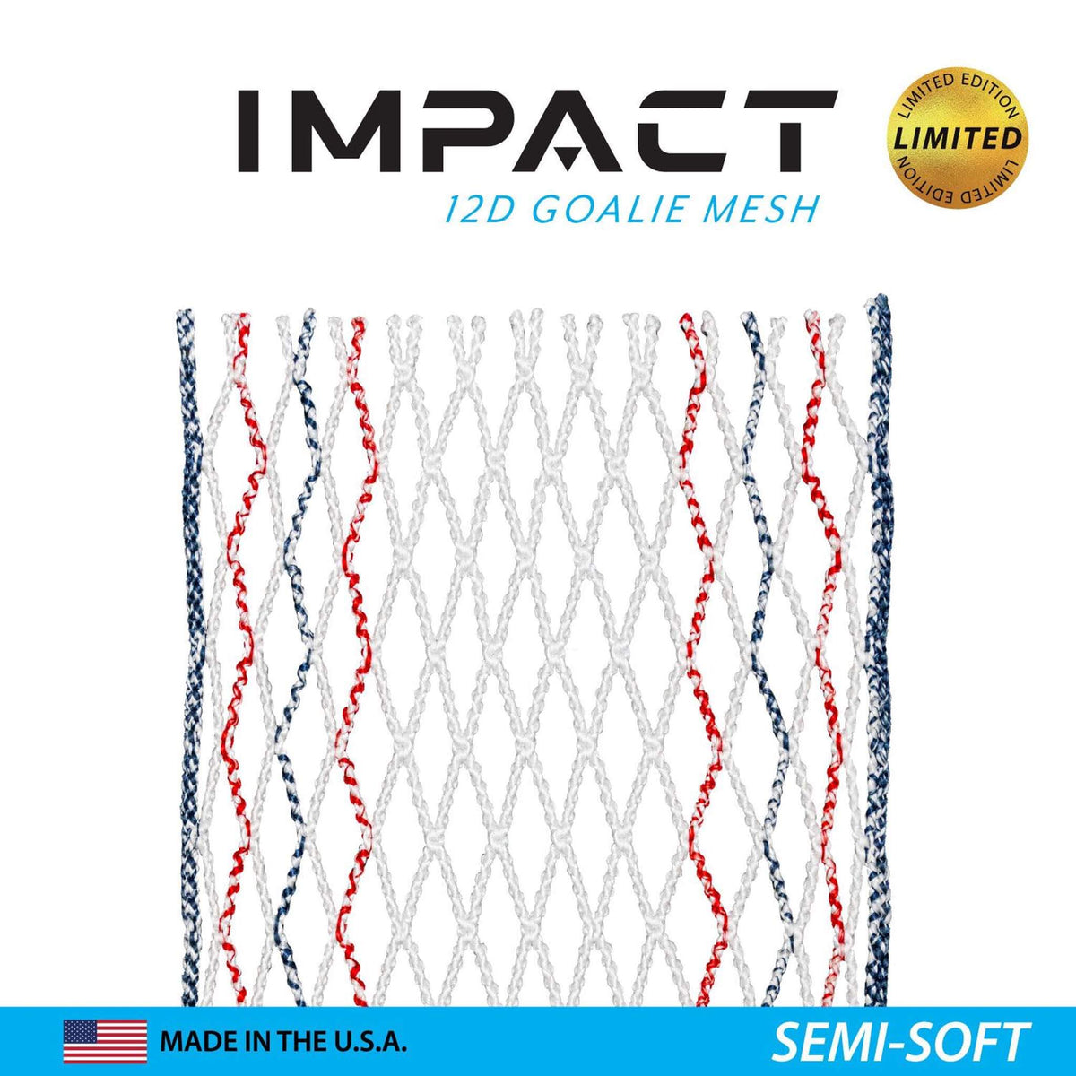 ECD Impact 12D LE USA 2024 Lacrosse Goalie Mesh | Top String Lacrosse