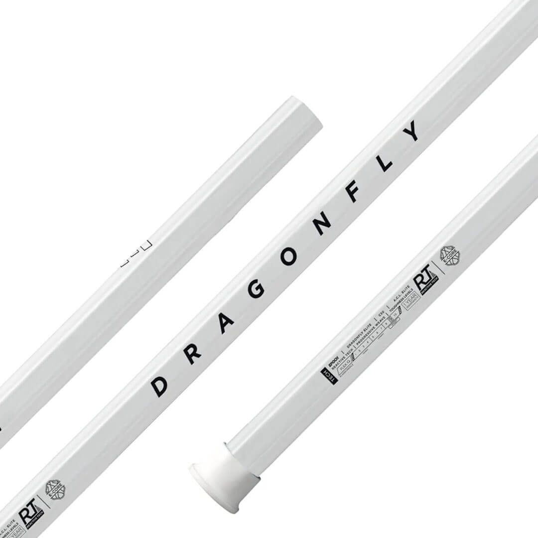 Epoch Dragonfly Elite III C30 IQ9 White Composite Attack Lacrosse Shaft - Top String Lacrosse