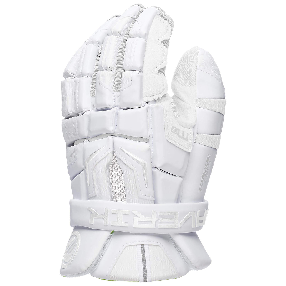Maverik M7 Lacrosse Goalie Gloves - white  | Top String Lacrosse