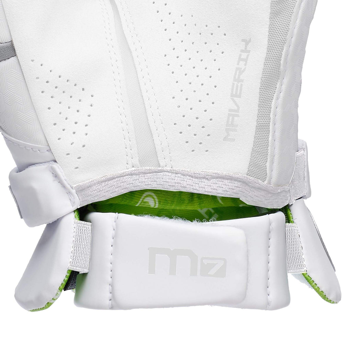 Maverik M7 Lacrosse Goalie Gloves - white  | Top String Lacrosse