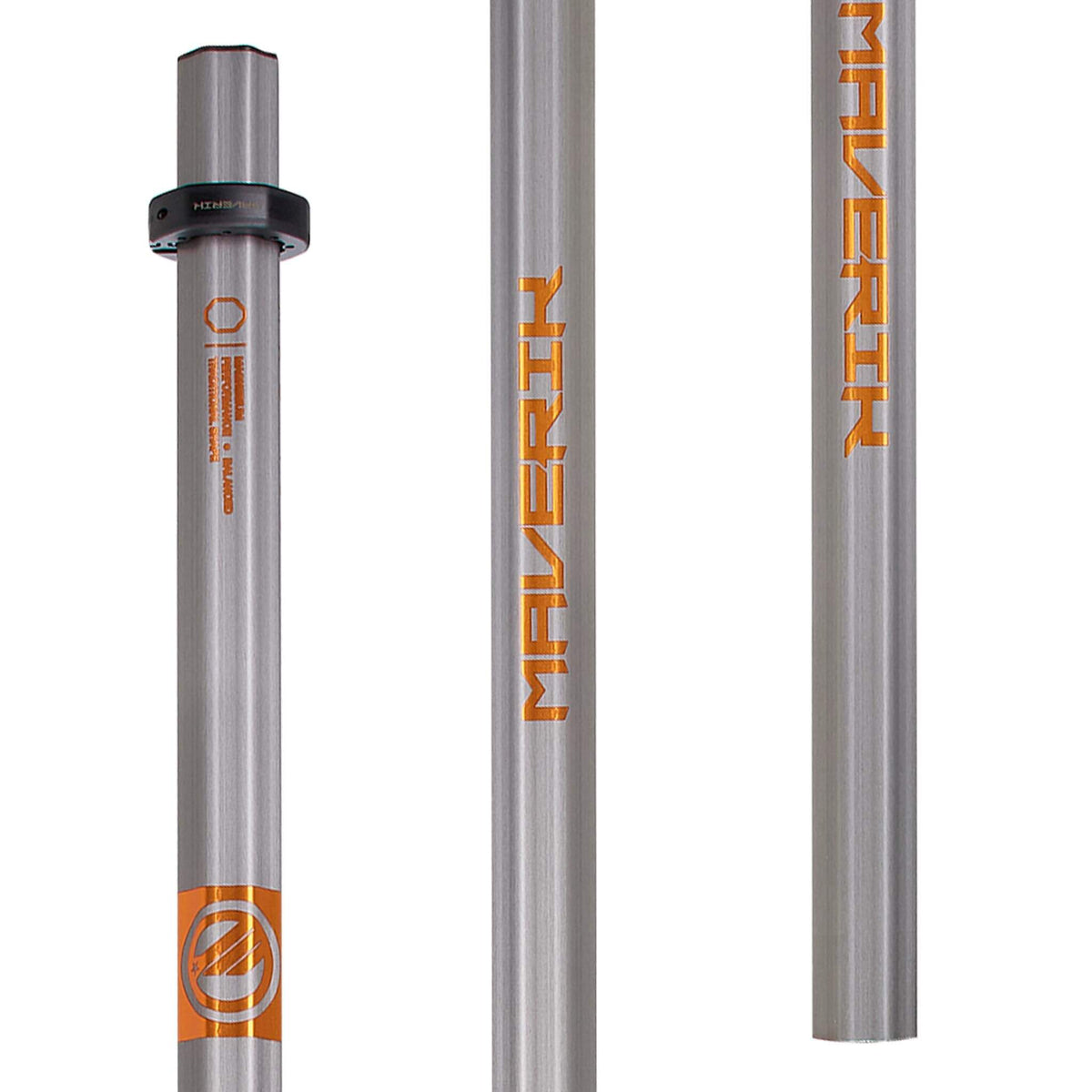 Maverik Mag 165 LE Gunmetal/Orange Attack Lacrosse Shaft | Top String Lacrosse