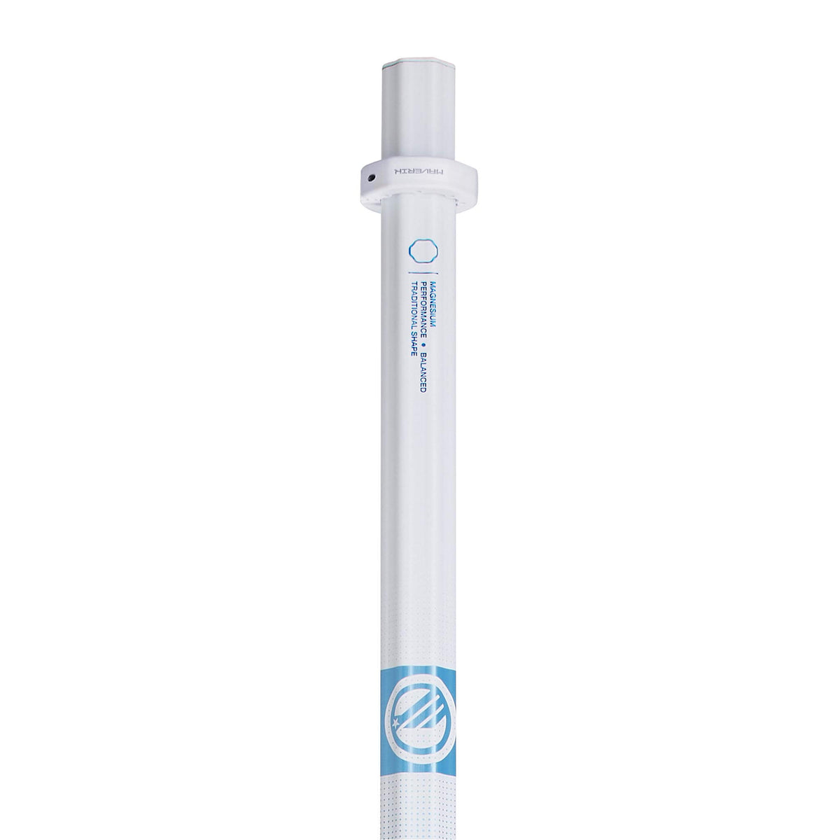 Maverik Mag 165 LE White/Blue Fade Attack Lacrosse Shaft | Top String Lacrosse