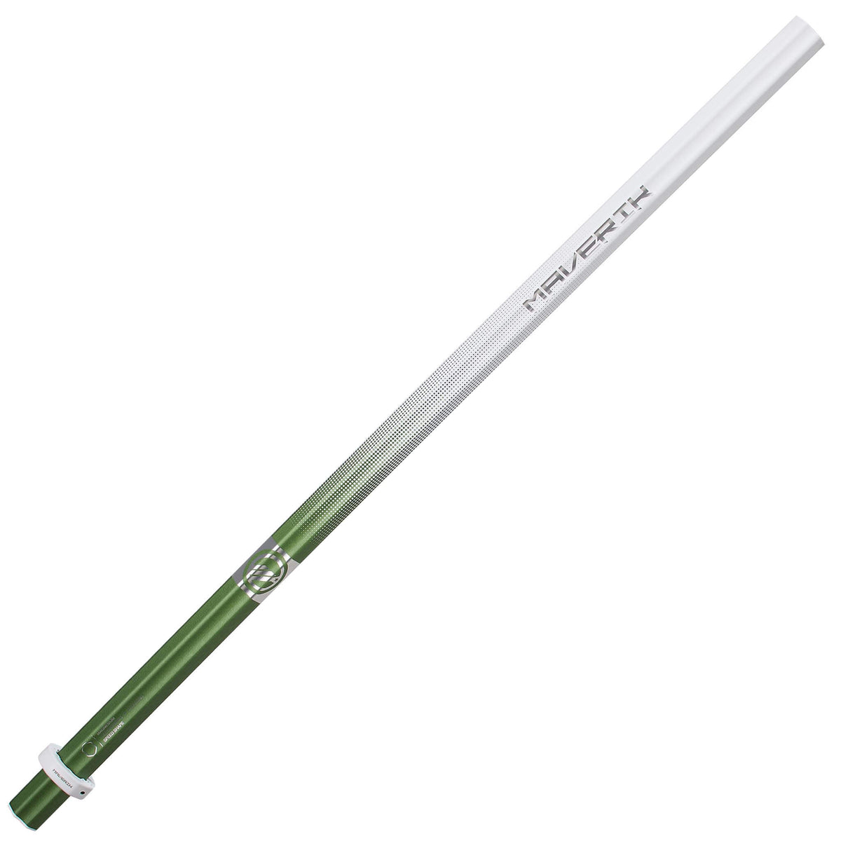Maverik Mag 165 LE White/Green Fade Attack Lacrosse Shaft | Top String Lacrosse