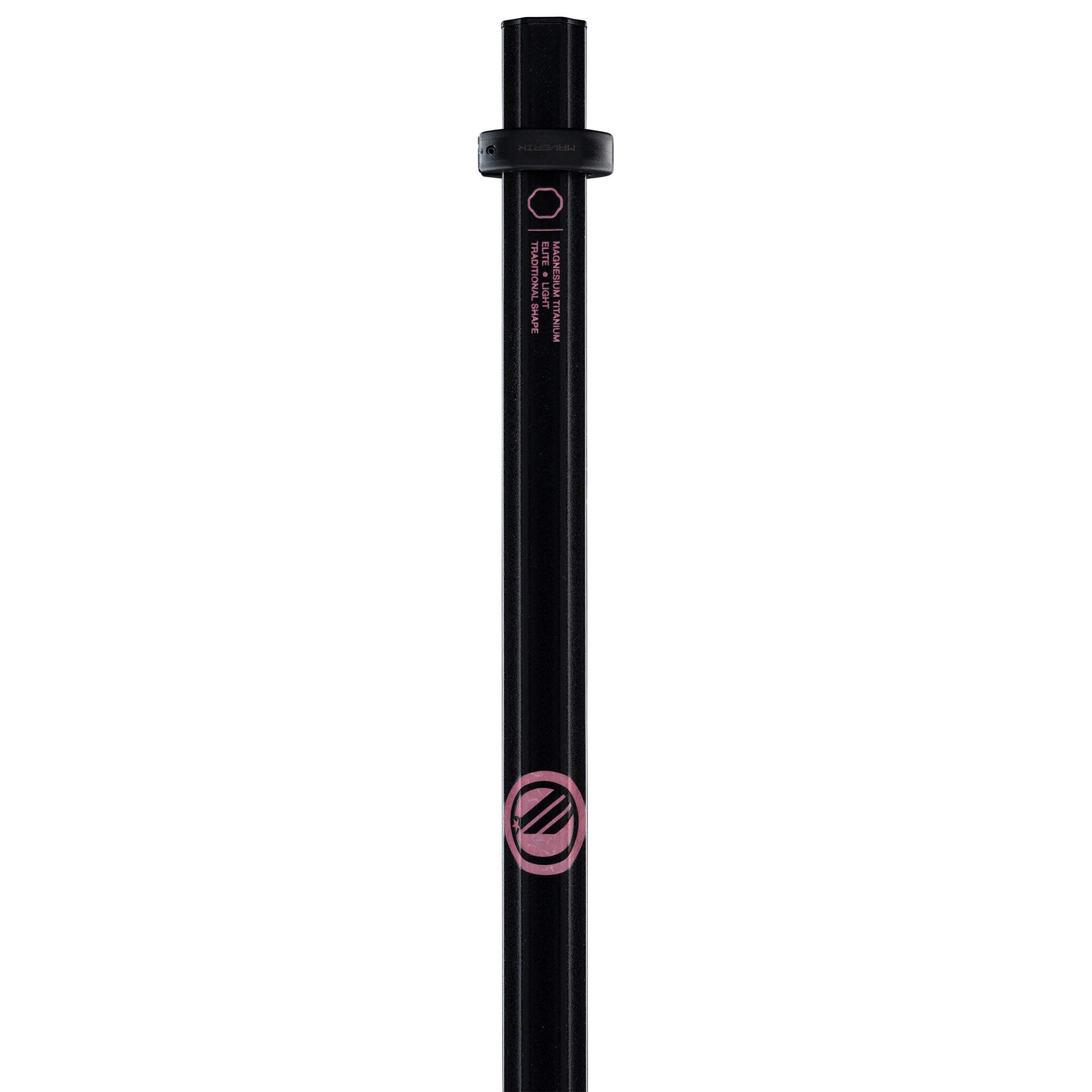 Maverik Mag-Ti 145 Attack Lacrosse Shaft - Black and Pink | Top String Lacrosse