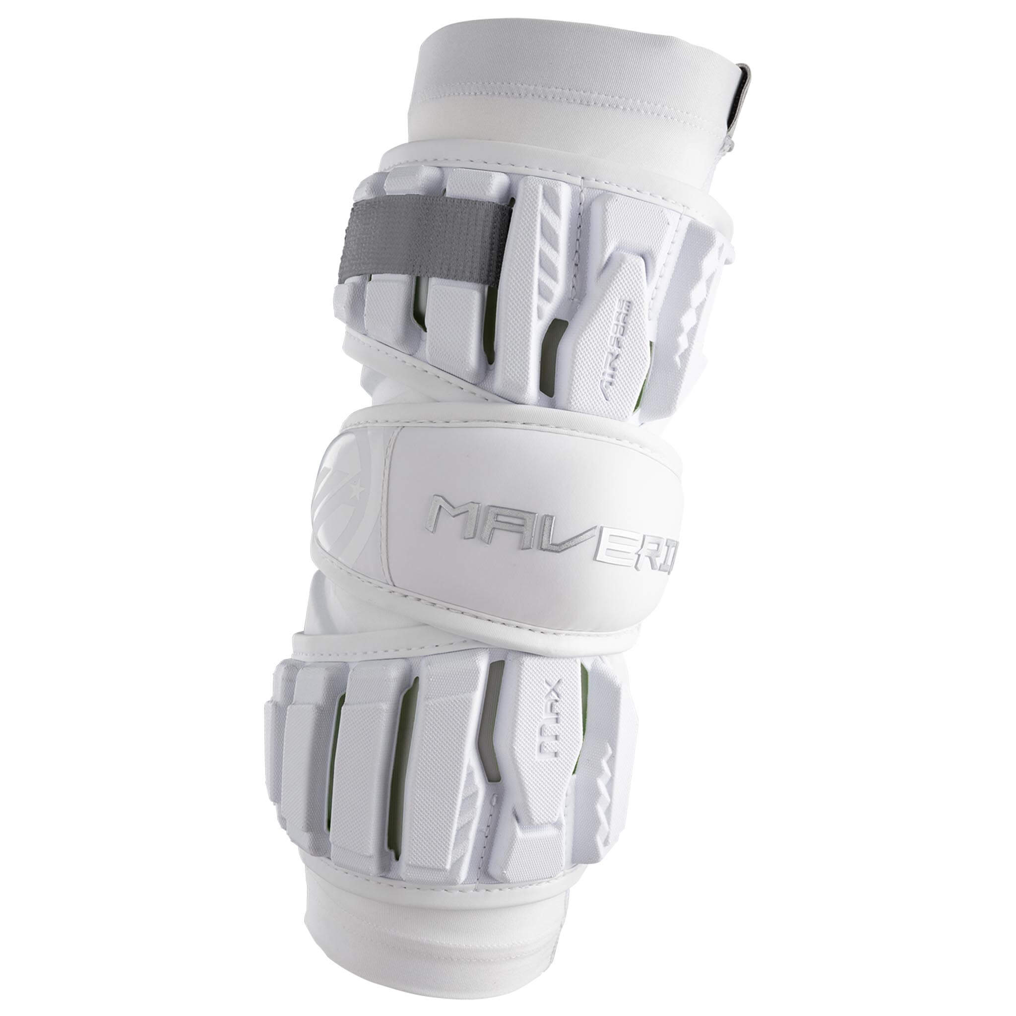 Maverik Max Lacrosse Arm Pads - White | Top String Lacrosse