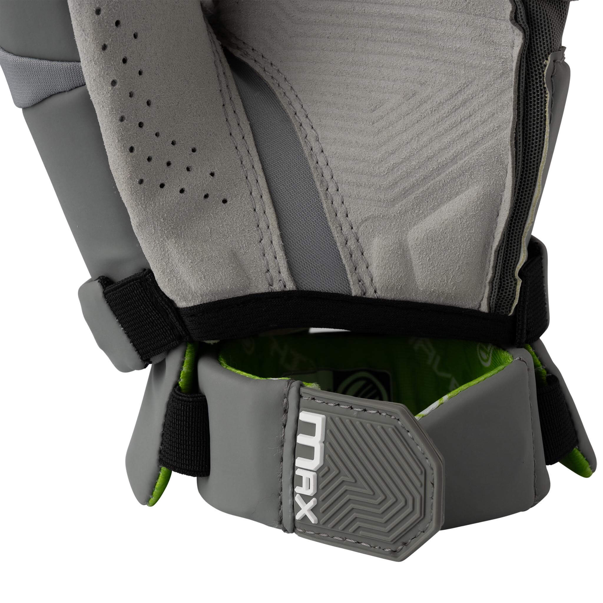 Maverik Max Lacrosse Goalie Gloves - Gray | Top String Lacrosse