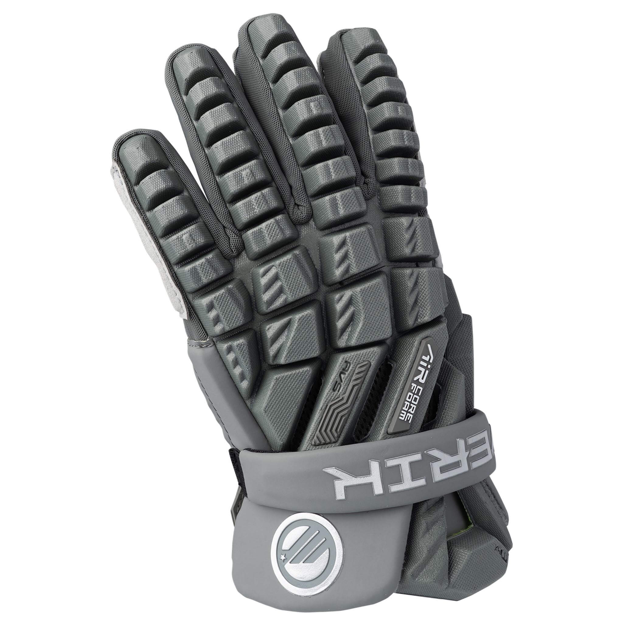 Maverik Max Lacrosse Goalie Gloves - Gray | Top String Lacrosse