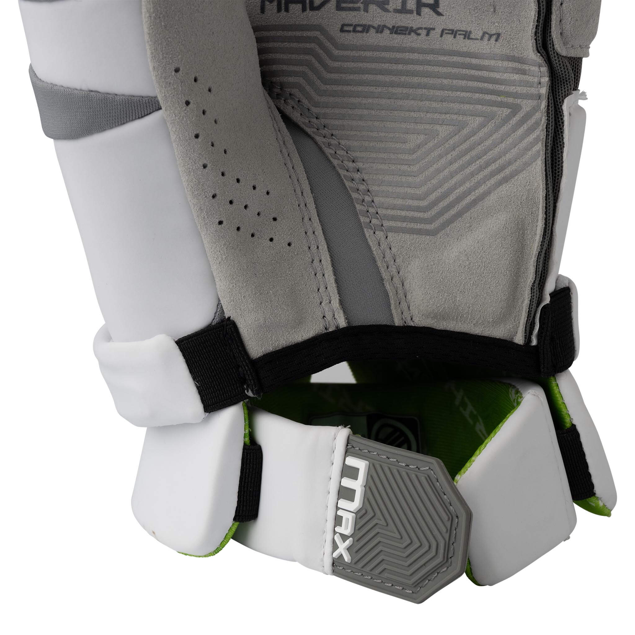 Maverik Max Lacrosse Goalie Gloves - White | Top String Lacrosse