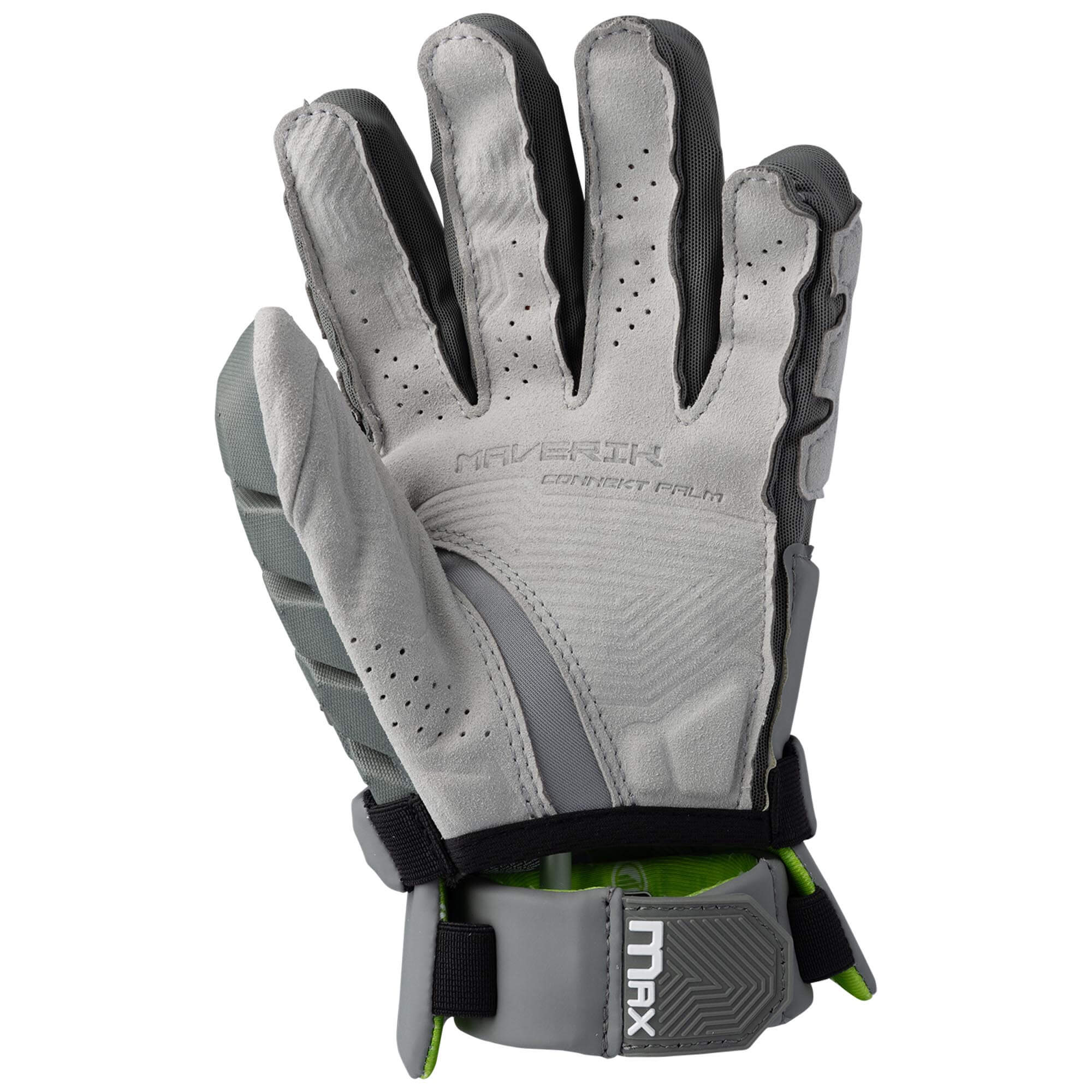 Maverik Max Lacrosse Gloves - Grey | Top String Lacrosse