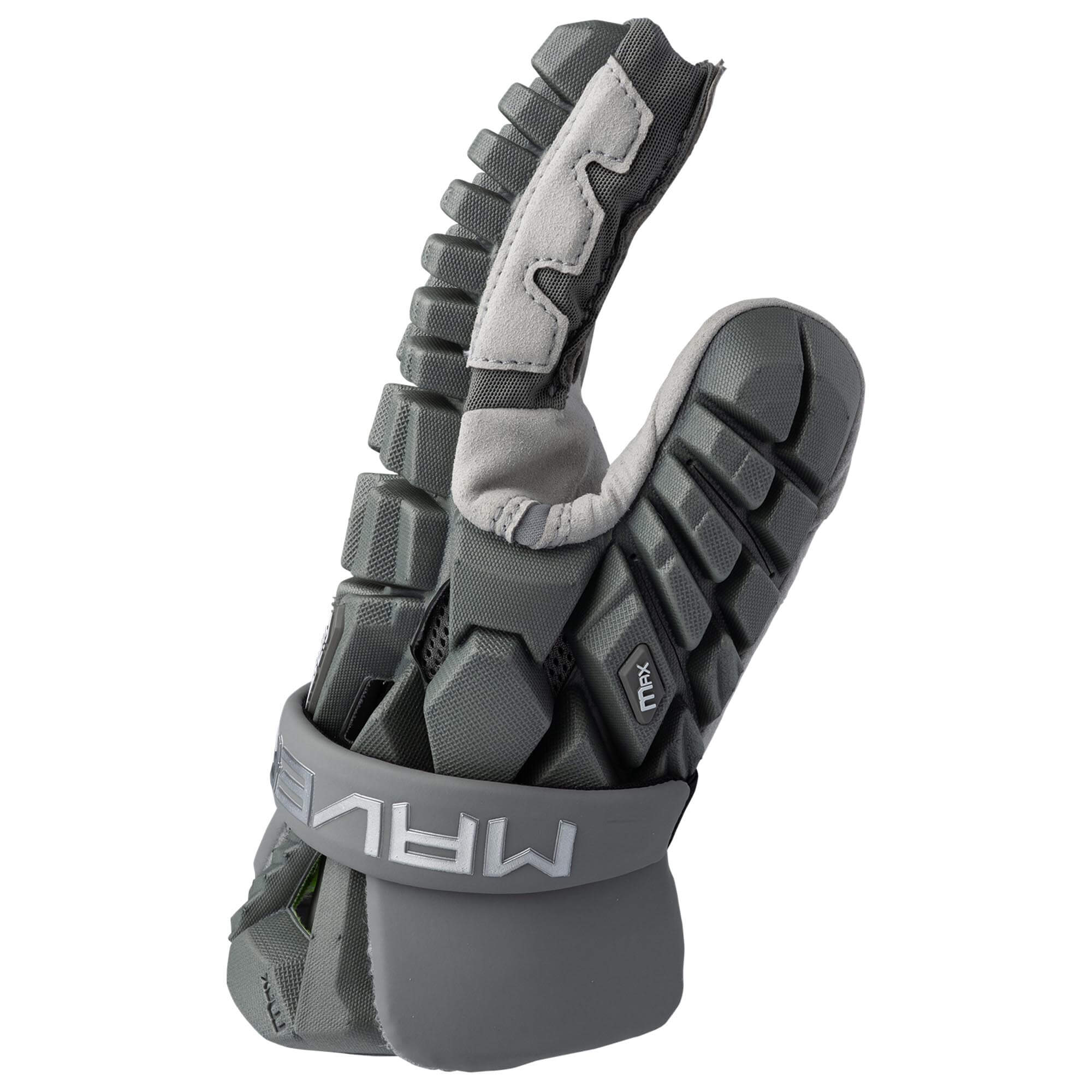Maverik Max Lacrosse Gloves - Grey | Top String Lacrosse