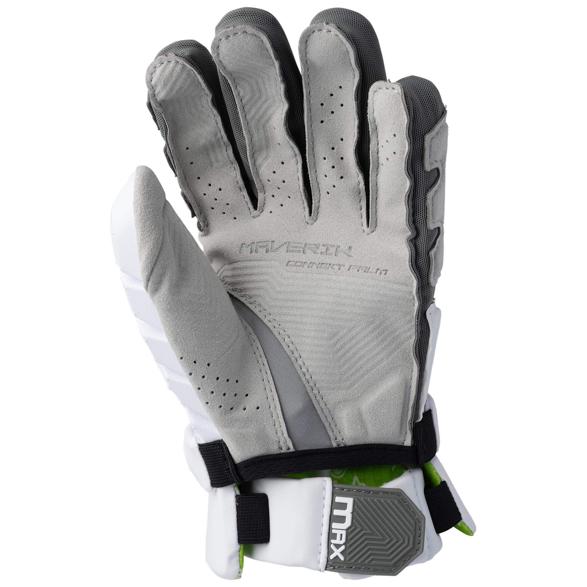 Maverik Max Lacrosse Gloves - White | Top String Lacrosse