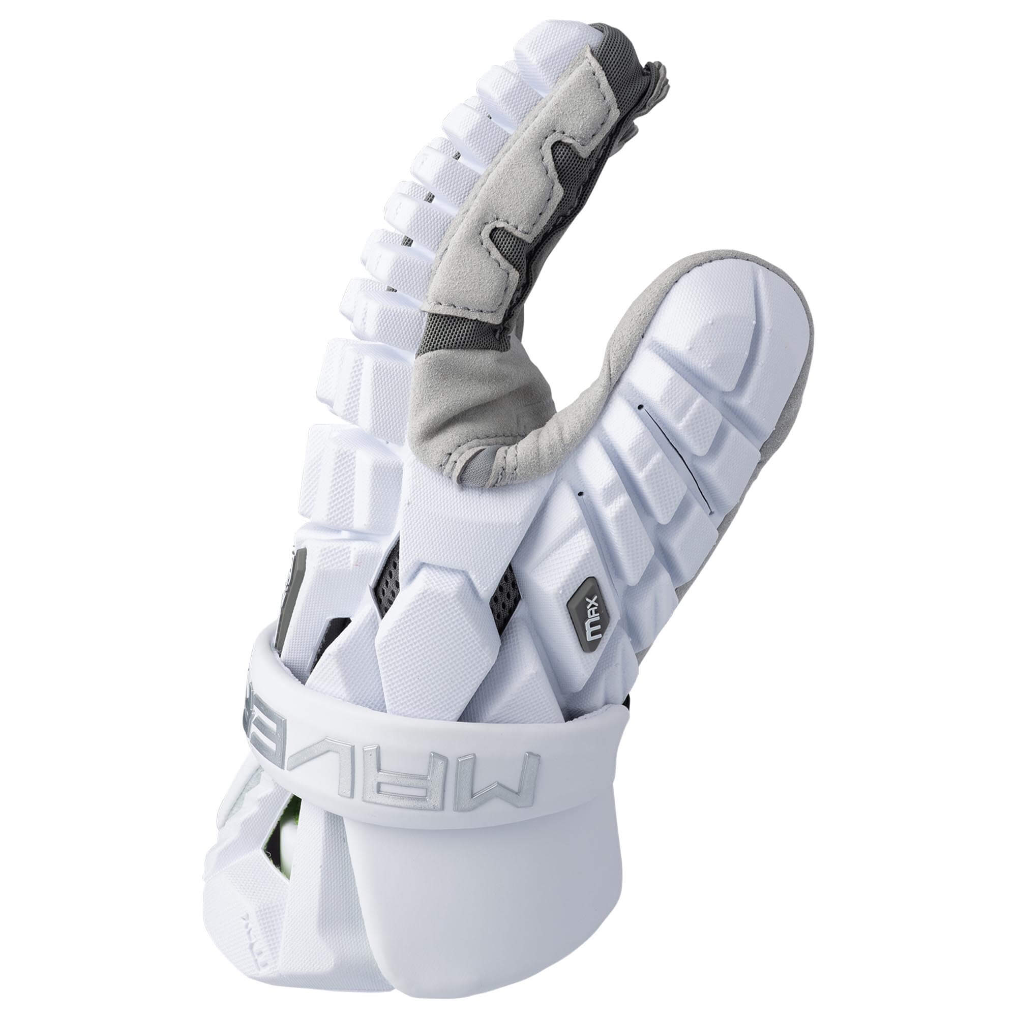 Maverik Max Lacrosse Gloves - White | Top String Lacrosse