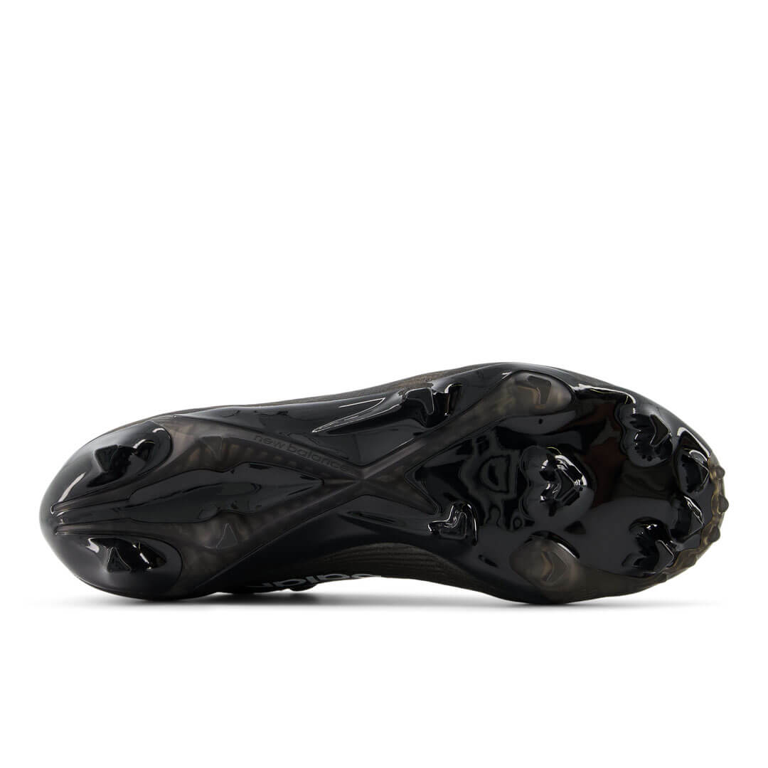 New Balance Burn X4 Black Lacrosse Cleats - Top String Lacrosse
