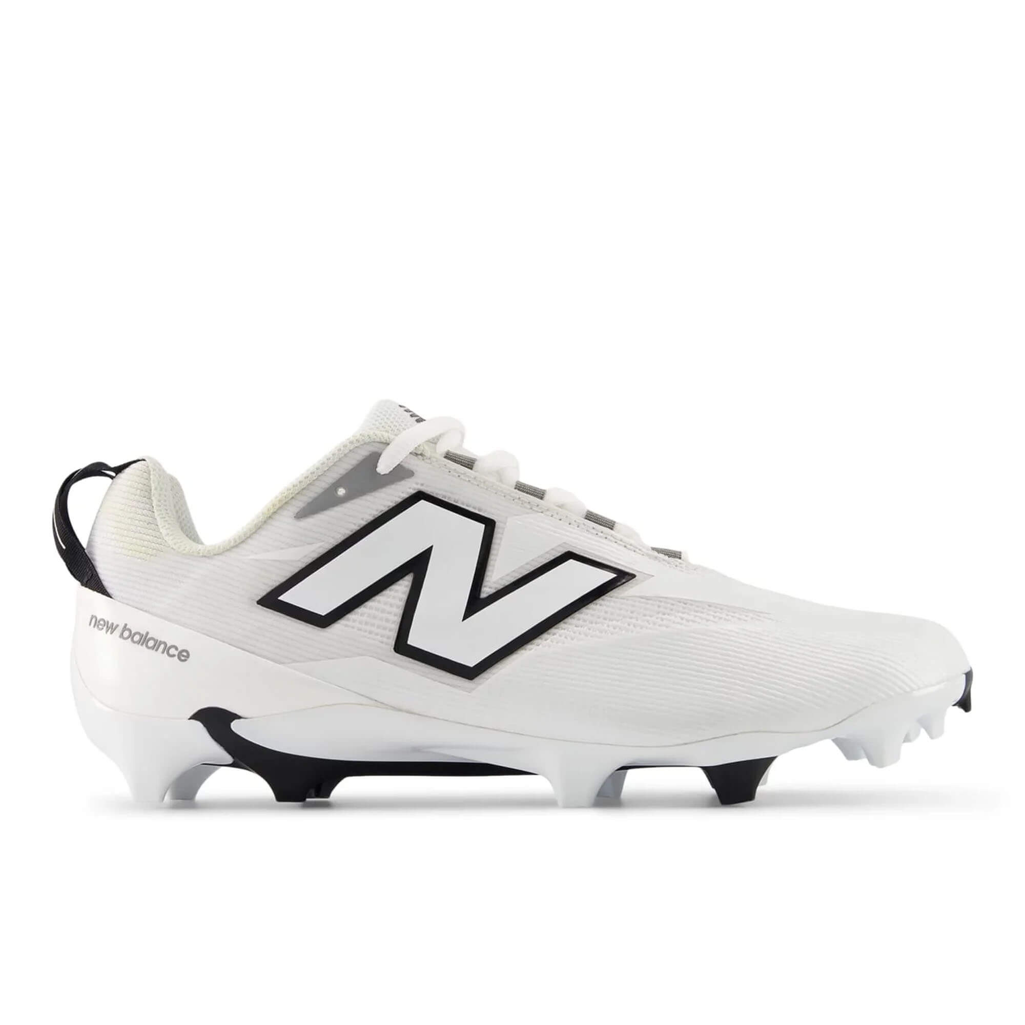 New Balance Burn X5 White Lacrosse Cleats | Top String Lacrosse