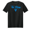 Top String Lacrosse Script 2.0 Logo T-Shirt - Black - Carolina Blue