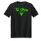 Top String Lacrosse Script 2.0 Logo T-Shirt - Black - Neon Green