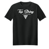 Top String Lacrosse Script 2.0 Logo T-Shirt - Black - White