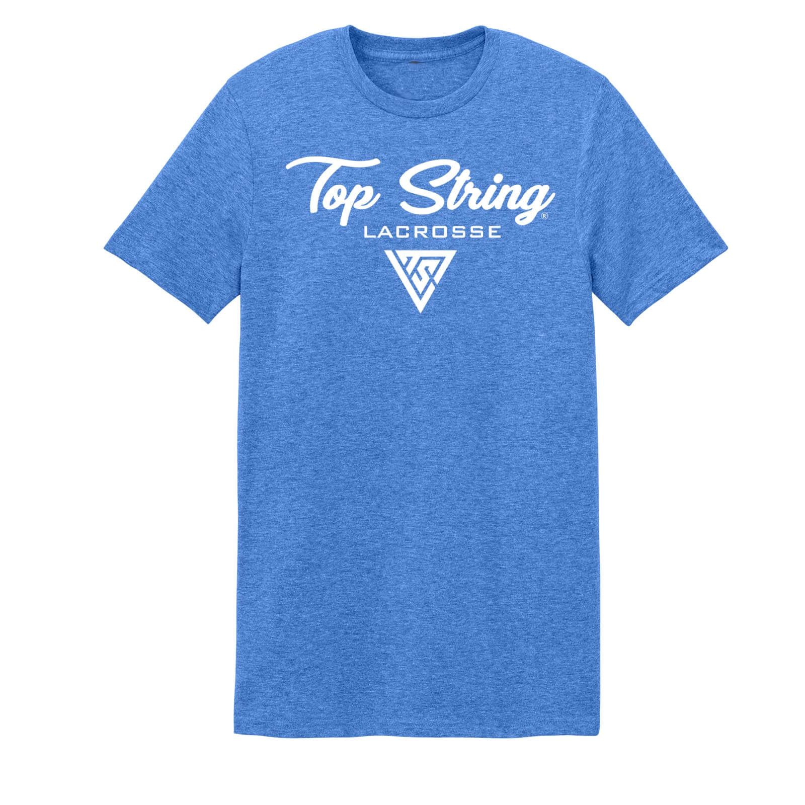 Top String Lacrosse Script 2.0 Logo T-Shirt - Royal Blue - White