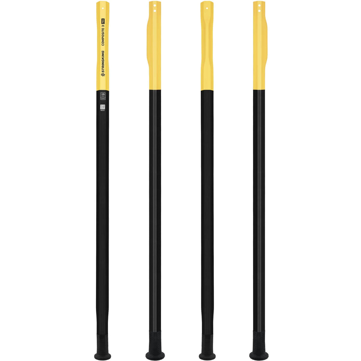 StringKing Composite 3 Pro Faceoff Lacrosse Shaft - black - 175  | Top String Lacrosse