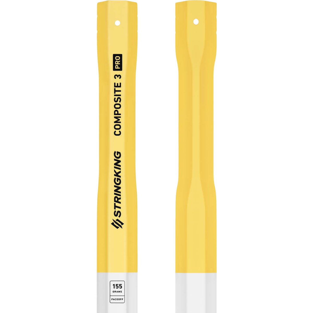 StringKing Composite 3 Pro Faceoff Lacrosse Shaft - white - 155  | Top String Lacrosse 