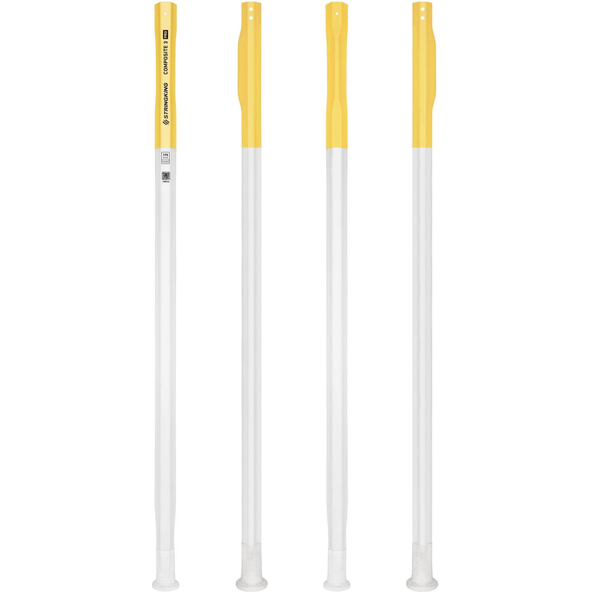 StringKing Composite 3 Pro Faceoff Lacrosse Shaft - white - 175  | Top String Lacrosse