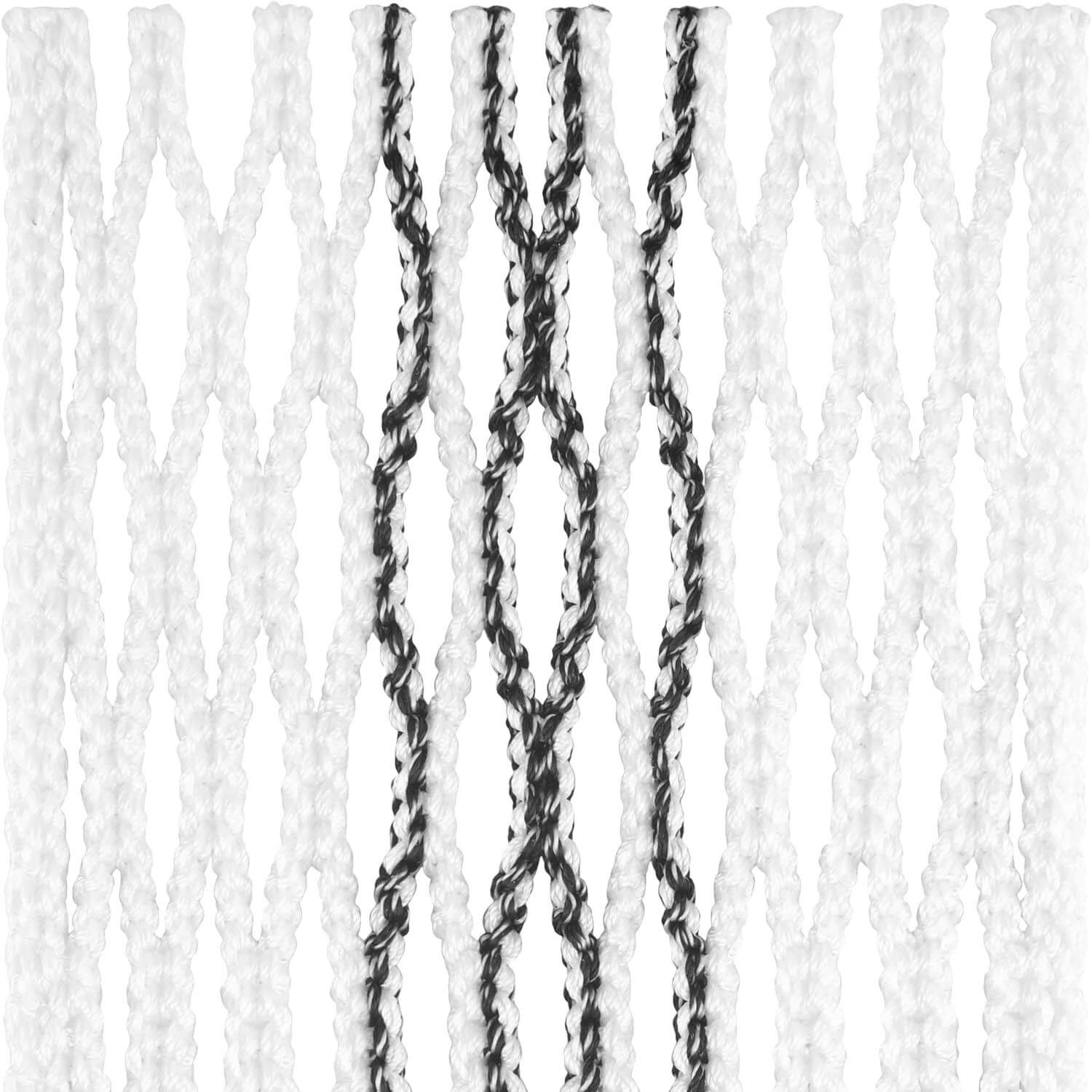 StringKing Type 5s Tracer Lacrosse Mesh - White and Black | Top String Lacrosse