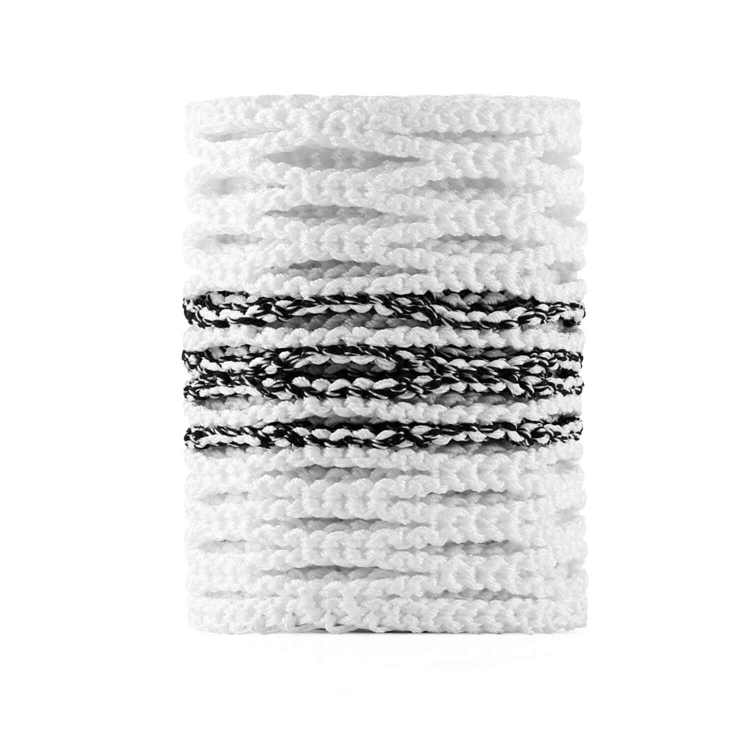 StringKing Type 5x Tracer Lacrosse Mesh - White and Black | Top String Lacrosse